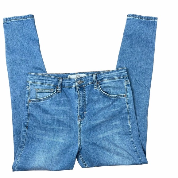 Topshop Moto Jamie Blue Skinny Jeans W 32 - Picture 5 of 6